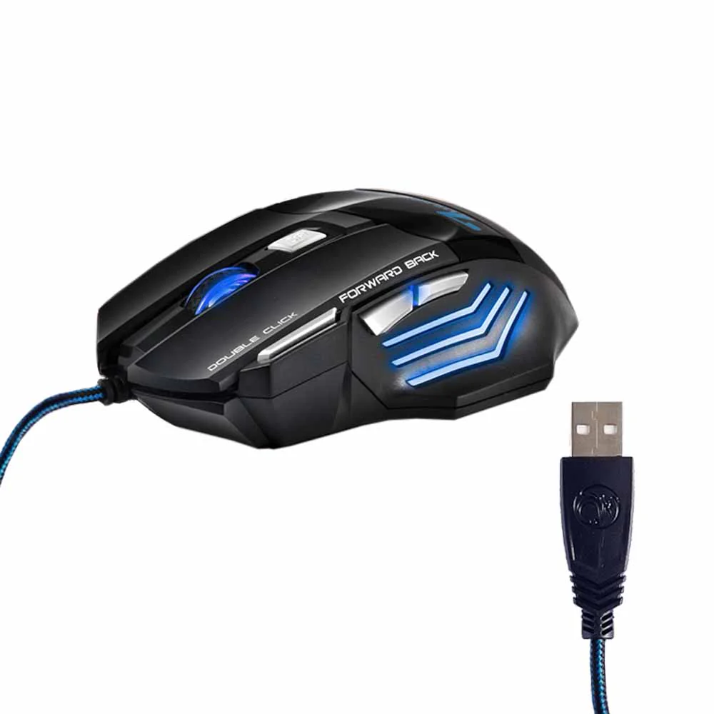 Mouse iMICE Gamer ergonómico Led con cable USB 7 botones X7 - Image 4